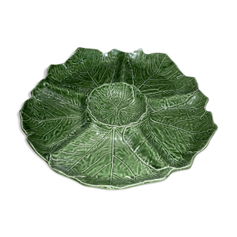 Dish slurry compartmentalized cabbage leaf