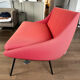 Canapé 2 places Steiner rouge tissu