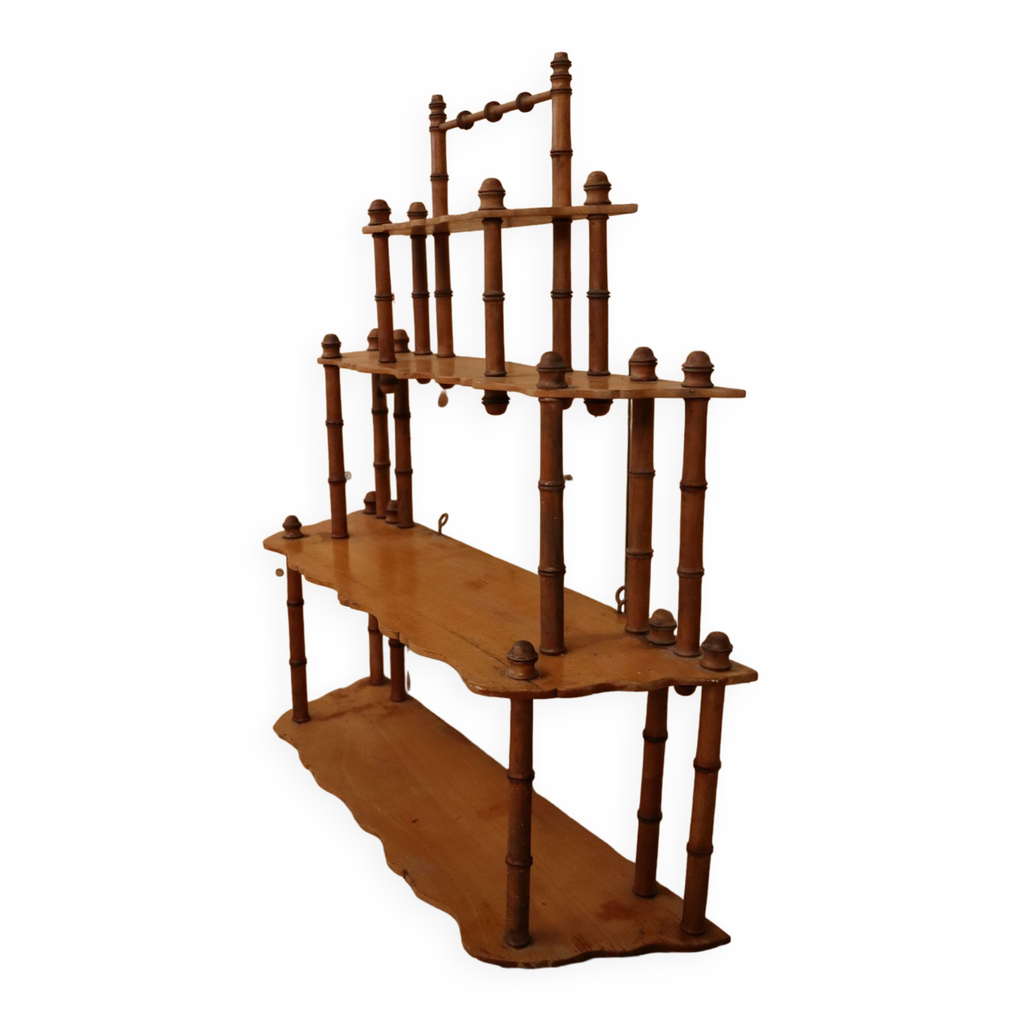 Wooden wall shelf