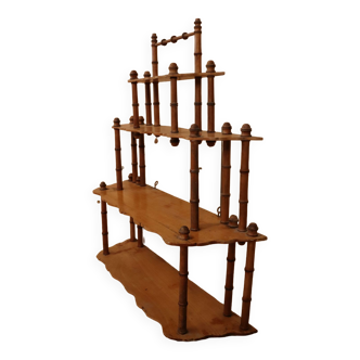 Wooden wall shelf