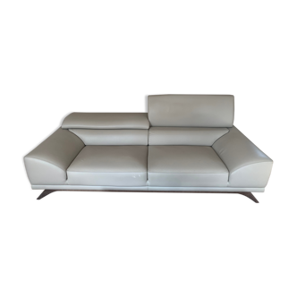 Canape 3-seater leather Roche Bobois