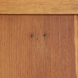 Armoire vestiaire d'internat vintage en chêne revisité