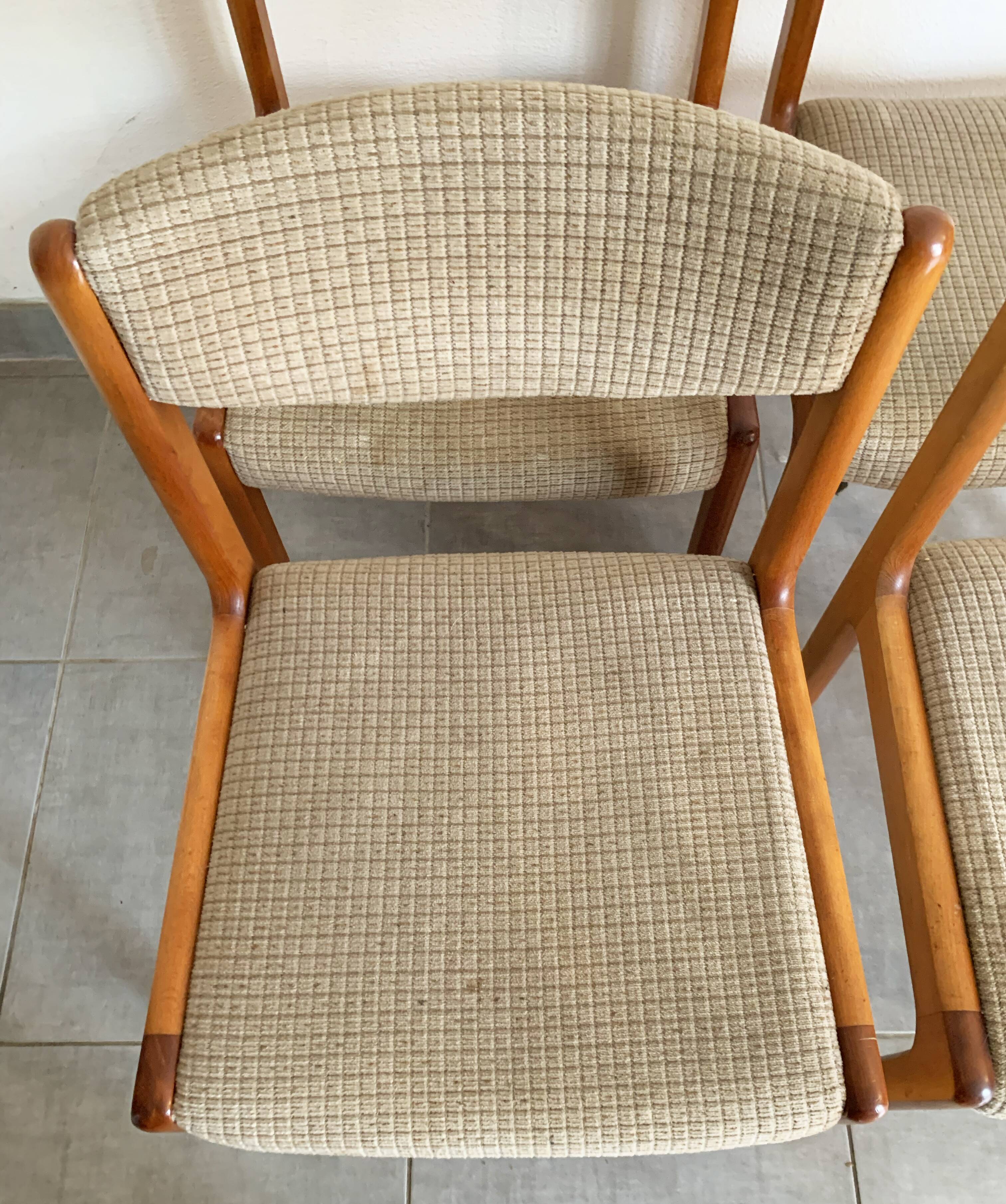 Set de 4 chaises vintage baumann des années 50