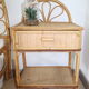 Chevet rotin vintage