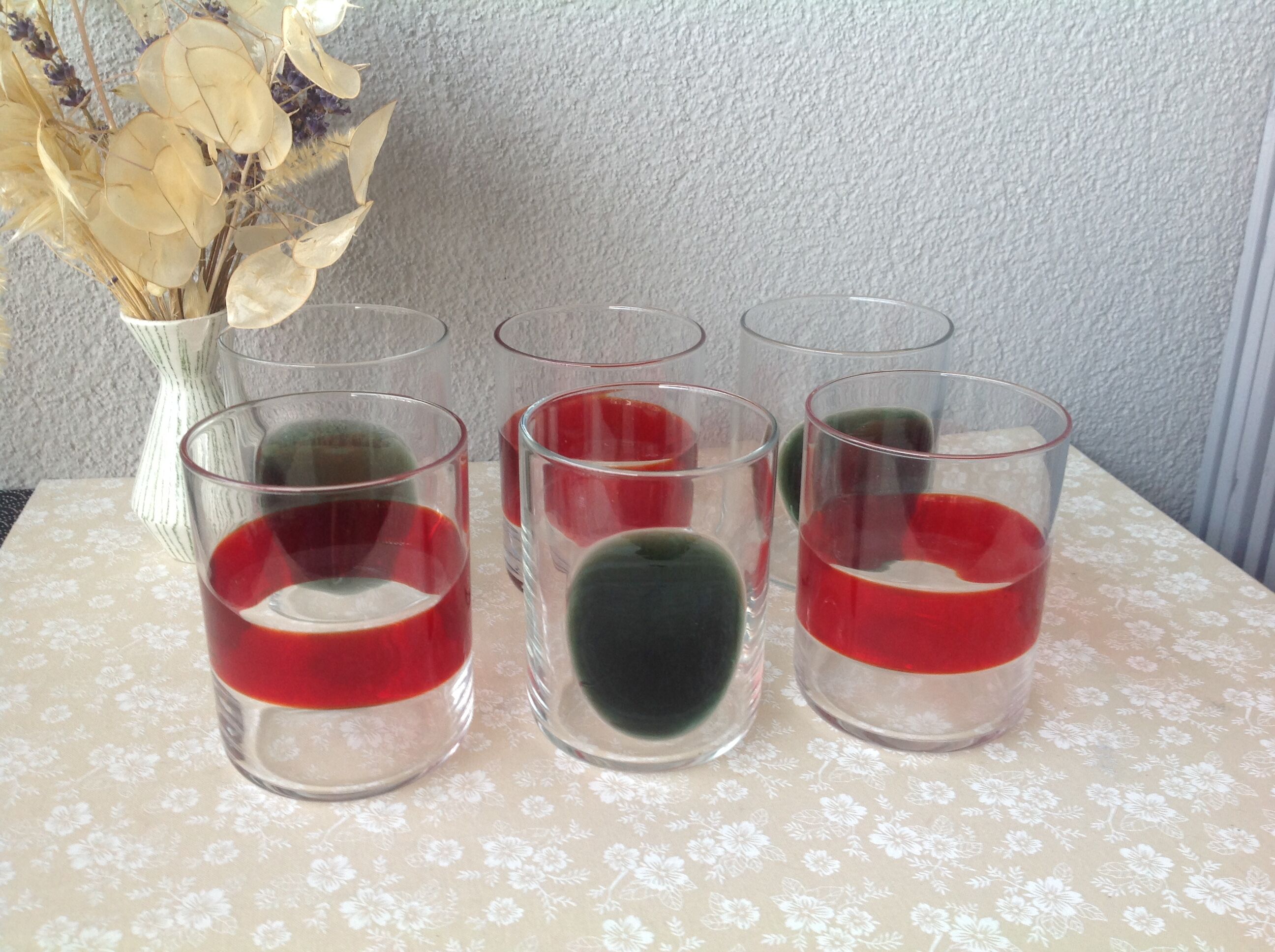 Set of 6 Murano water glasses