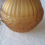 Art Deco frosted glass vase signed CLA France