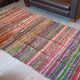 Tapis en coton tissé multicolore 137x250cm