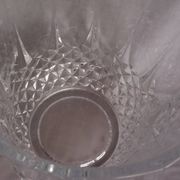 Seau à glace, rafraîchissoir à bouteille forme ananas en verre à facettes