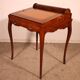 bureau / table à jeux en noyer d'époque napoléon III