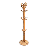 Vintage rattan parrot coat rack 1970