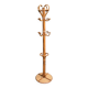 Vintage 1970s rattan parrot coat rack