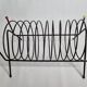 Magazine holder, vinyl holder "spring" in vintage metal, 30 cm