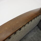 1940s Pair of Large Wing Chairs, Czechoslovakia