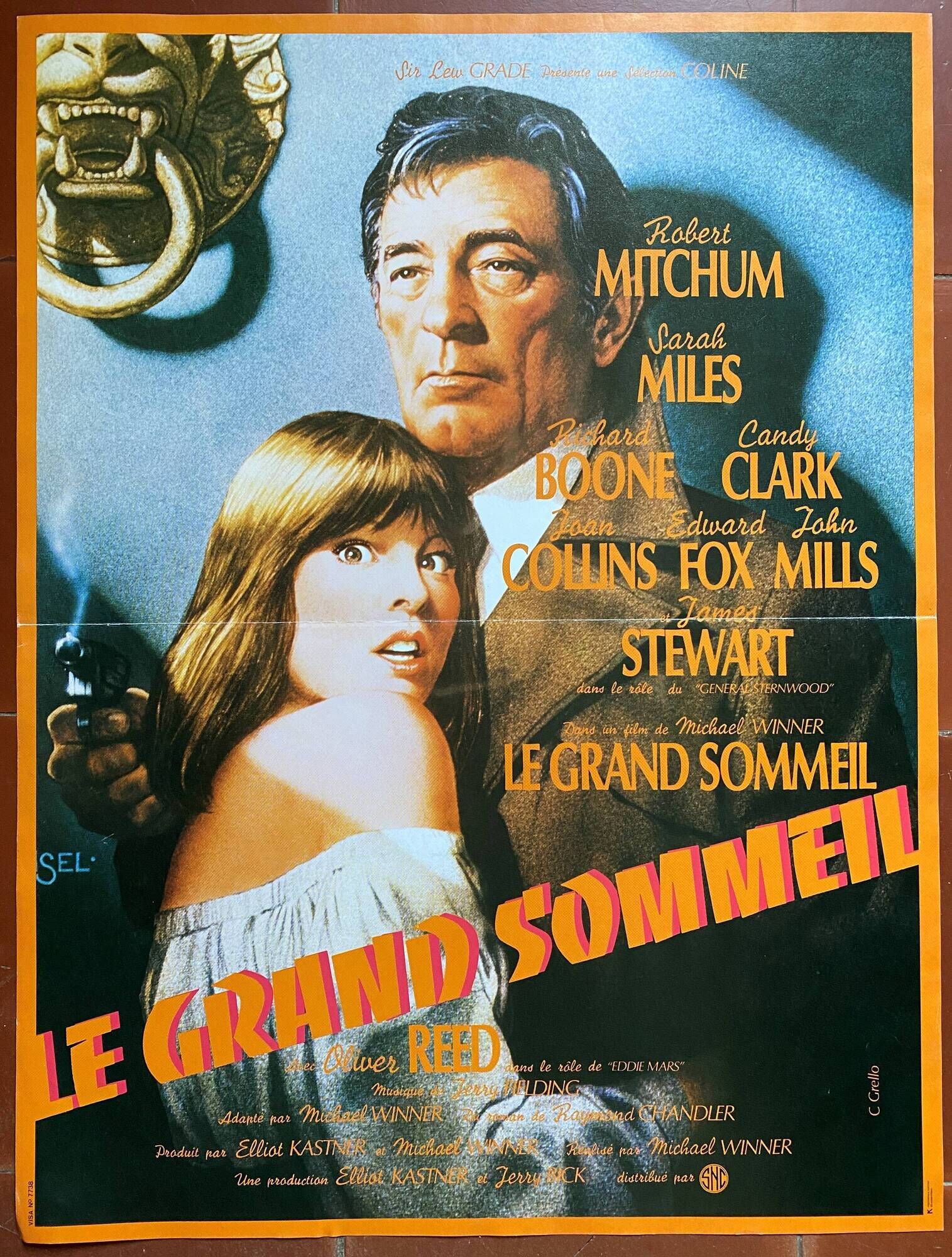Original movie poster The Big Sleep  Robert Michum 1978