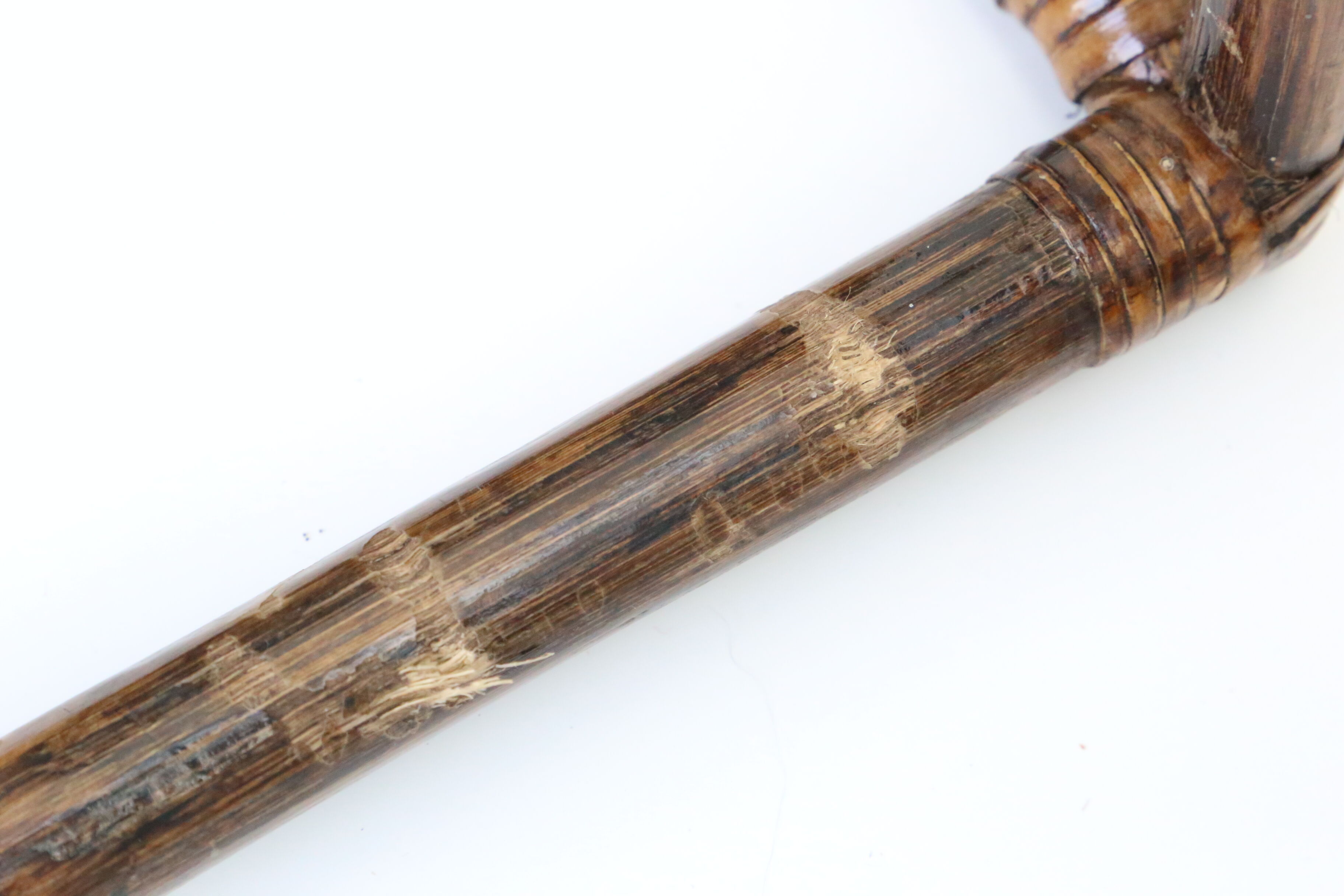 Rattan wall coat holder