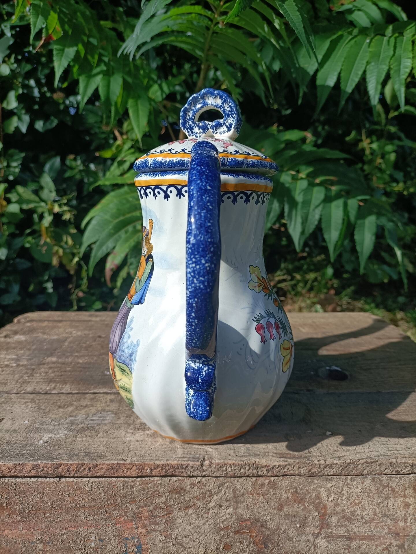 Henriot Quimper Teapot Sugar Bowl