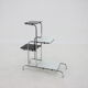 1960s functionalist chrome flower rack