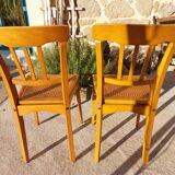pair of caned chairs, Stella brand