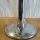 Table lamp in Bauhaus style with chrome metal and opaline globe - mid 20th century.