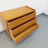 Vintage wooden chest of drawers from the 50s 60s