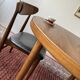 Expandable oak table, denmark 1960s/1970s, vintage, mid-c modern