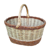 Wicker and cane basket