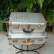 Lot of two old aluminum suitcase