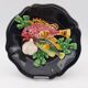 Ceramic plate barbotine vallauris trompe l'oeil kitsch Fish 2