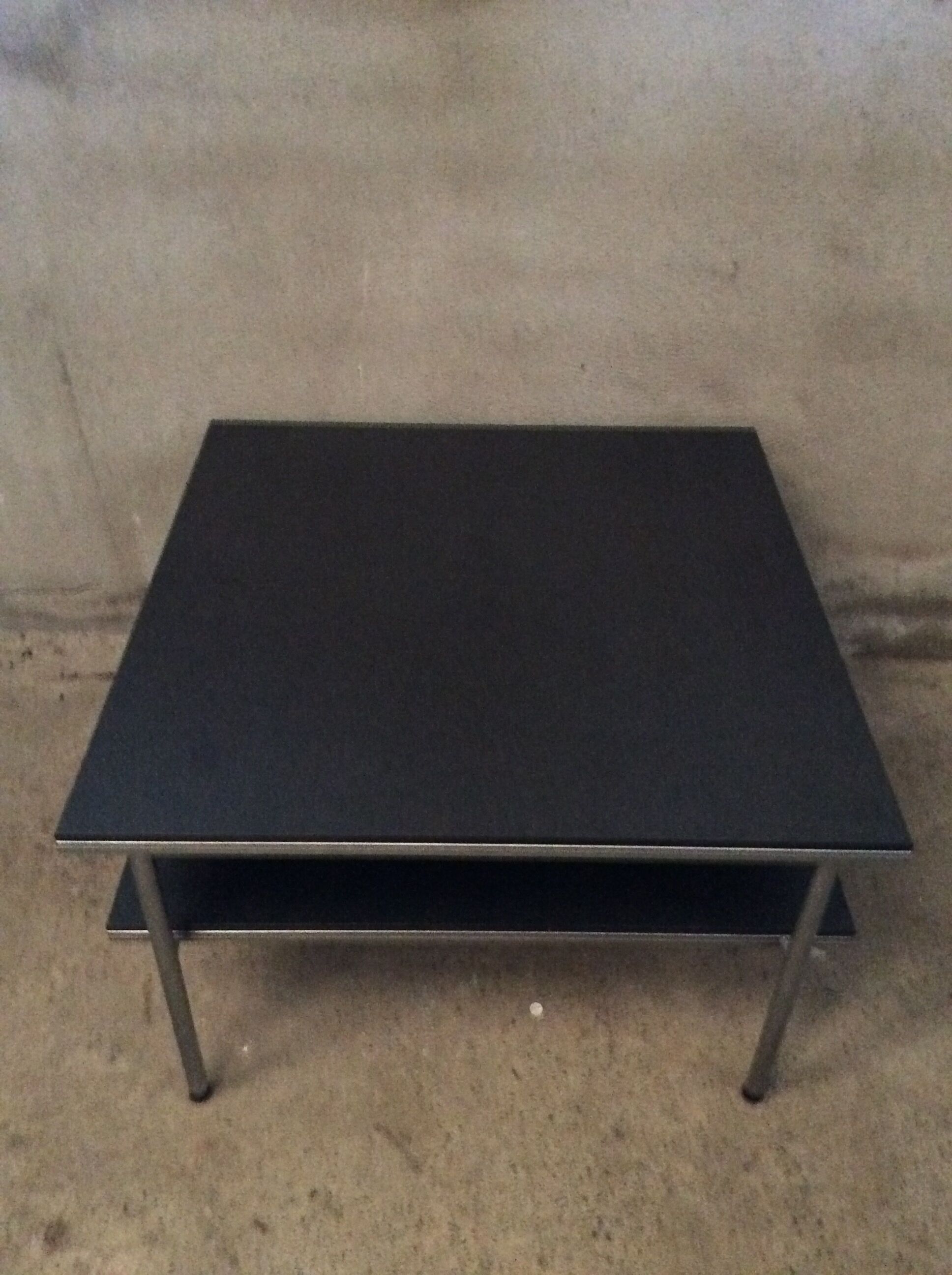Kron grey metal square coffee table