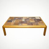 Danish coffee table with ceramic top, 1960s