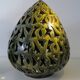 Large 1980s lamp, openwork ceramic