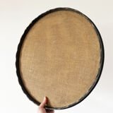 Set of 3 large vintage patinated wooden trays