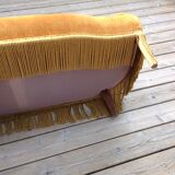 Yellow velvet toad sofa