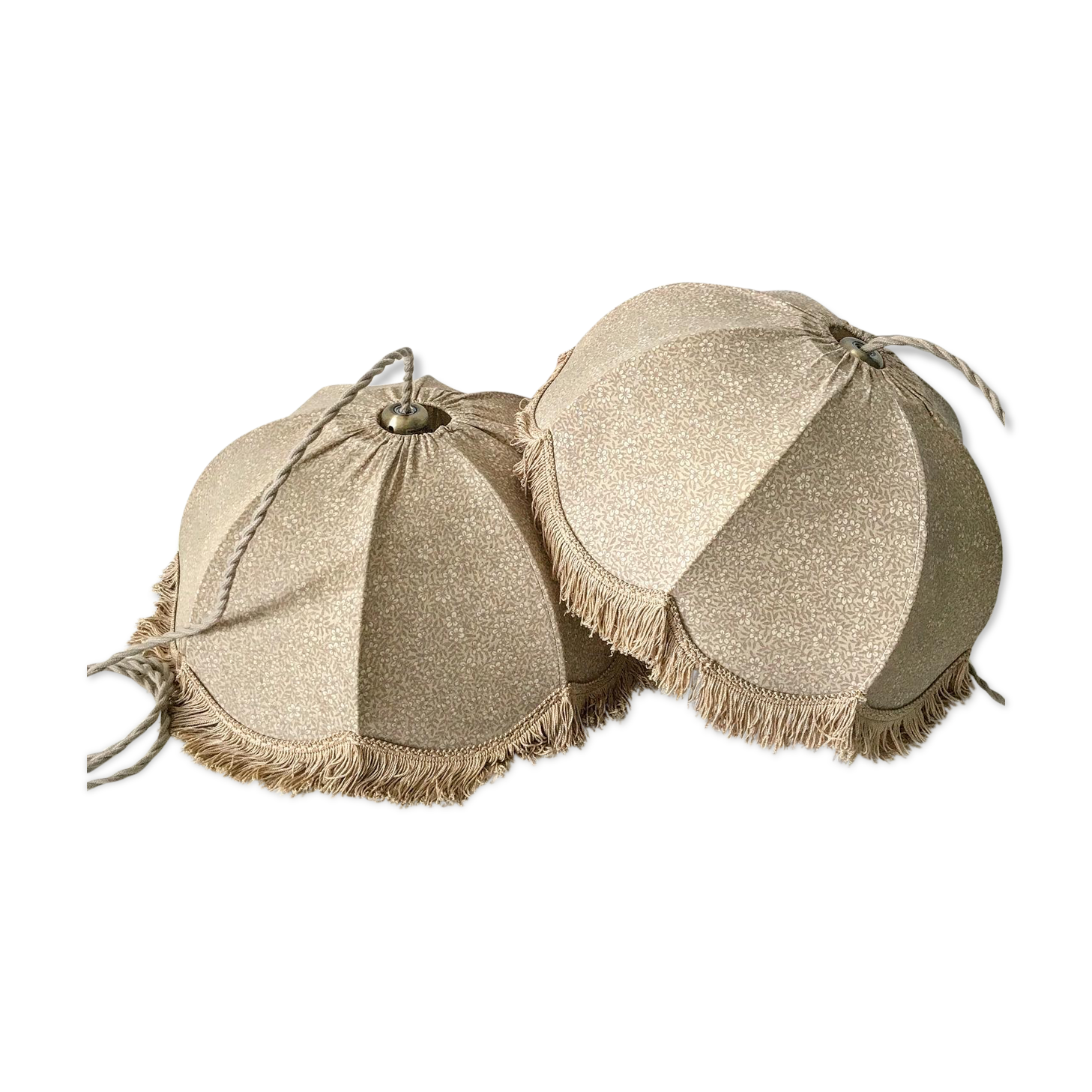 Vintage pendant lamp pair