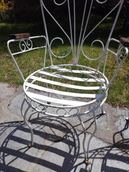 Pair of garden armchairs 1920