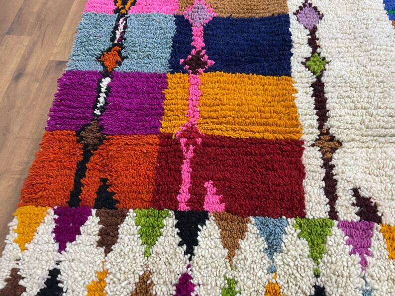 Berber Mrirt rug, handmade in Morocco, 100% wool 3X2m