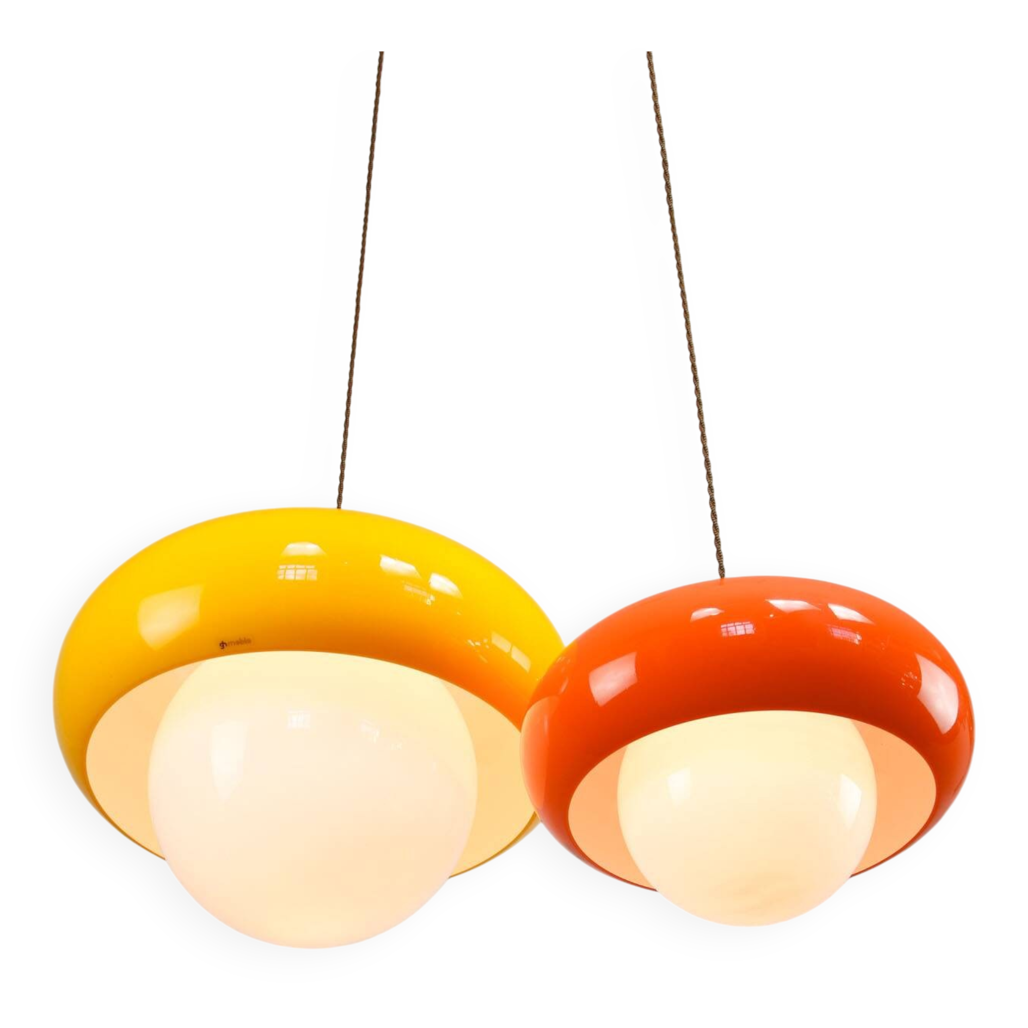 Space Age Model Best Pendants from Guzzini, 1970s, set of 2