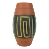 mid century VASE duemler & breiden model 50/20 sgraffito and abstract decor