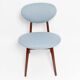 Blue Mushroom Chair Mid-Century, Type 200/128, by J. Kedziorek, Europe, 1960s