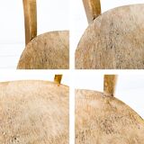 Chaise vintage Frankfurter en bois massif Mid-Century design classique pour