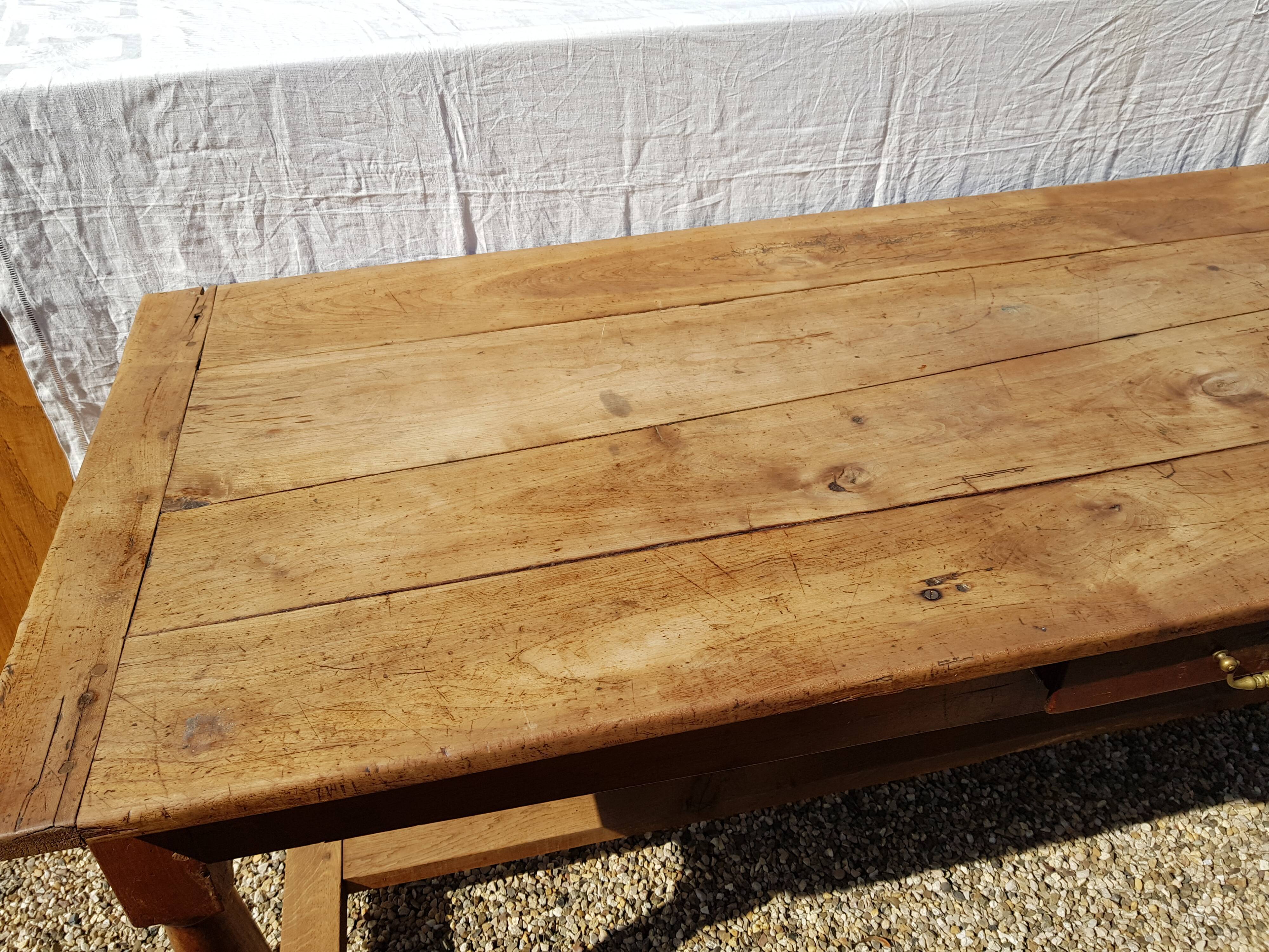 Old cherry farm table