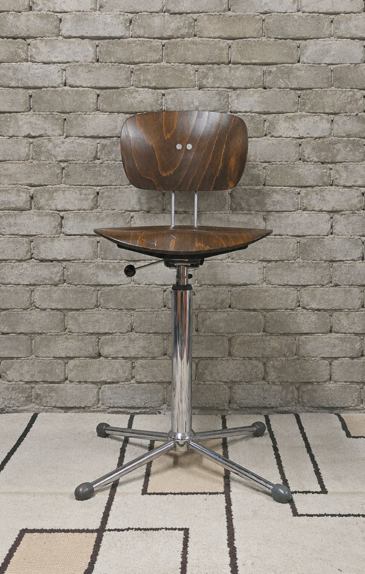 Tabouret SE 68 Egon Eiermann W-S Original-Modell, années 70