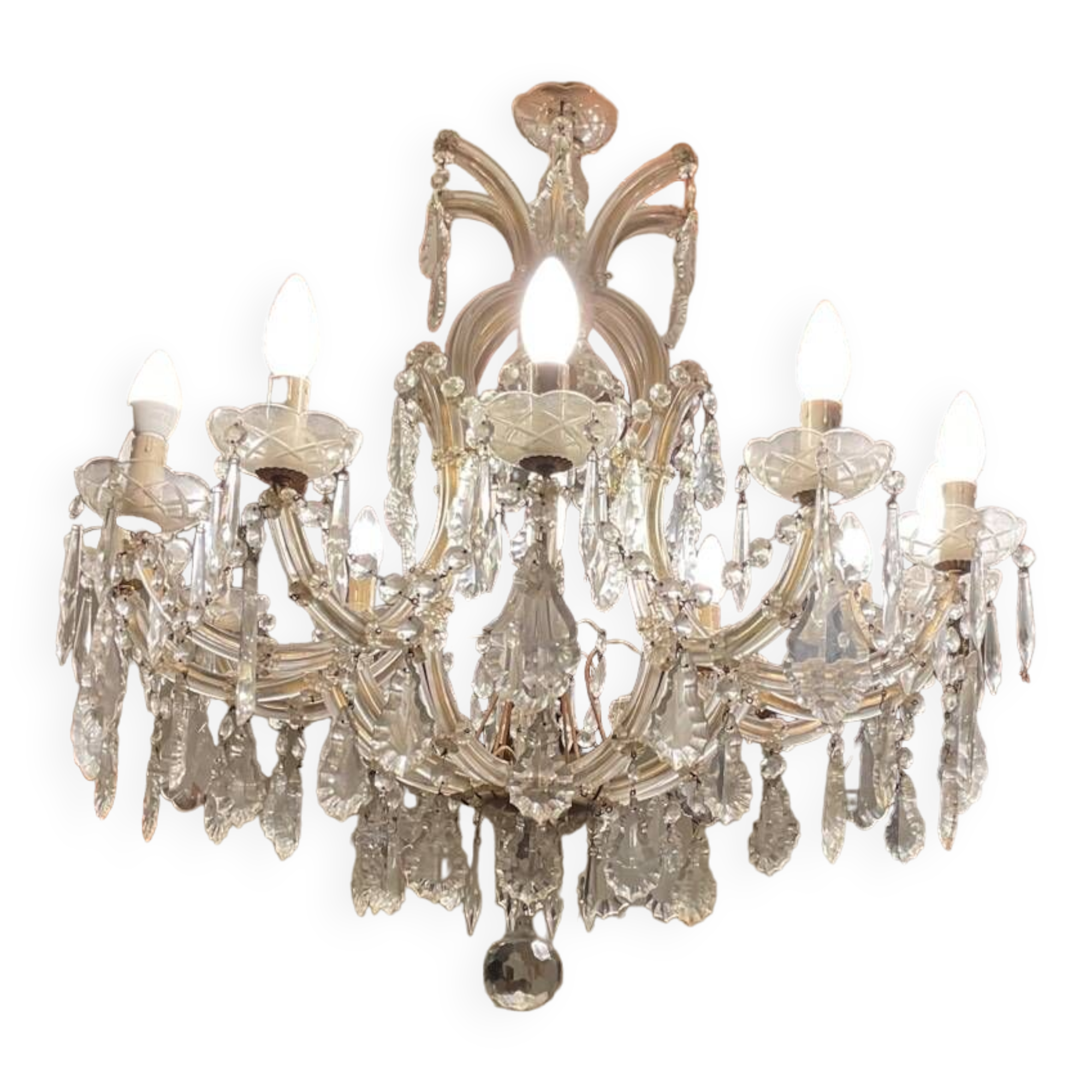 Lustre pampilles vintage