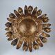 Large gilt floral sunurst lamp 1950s