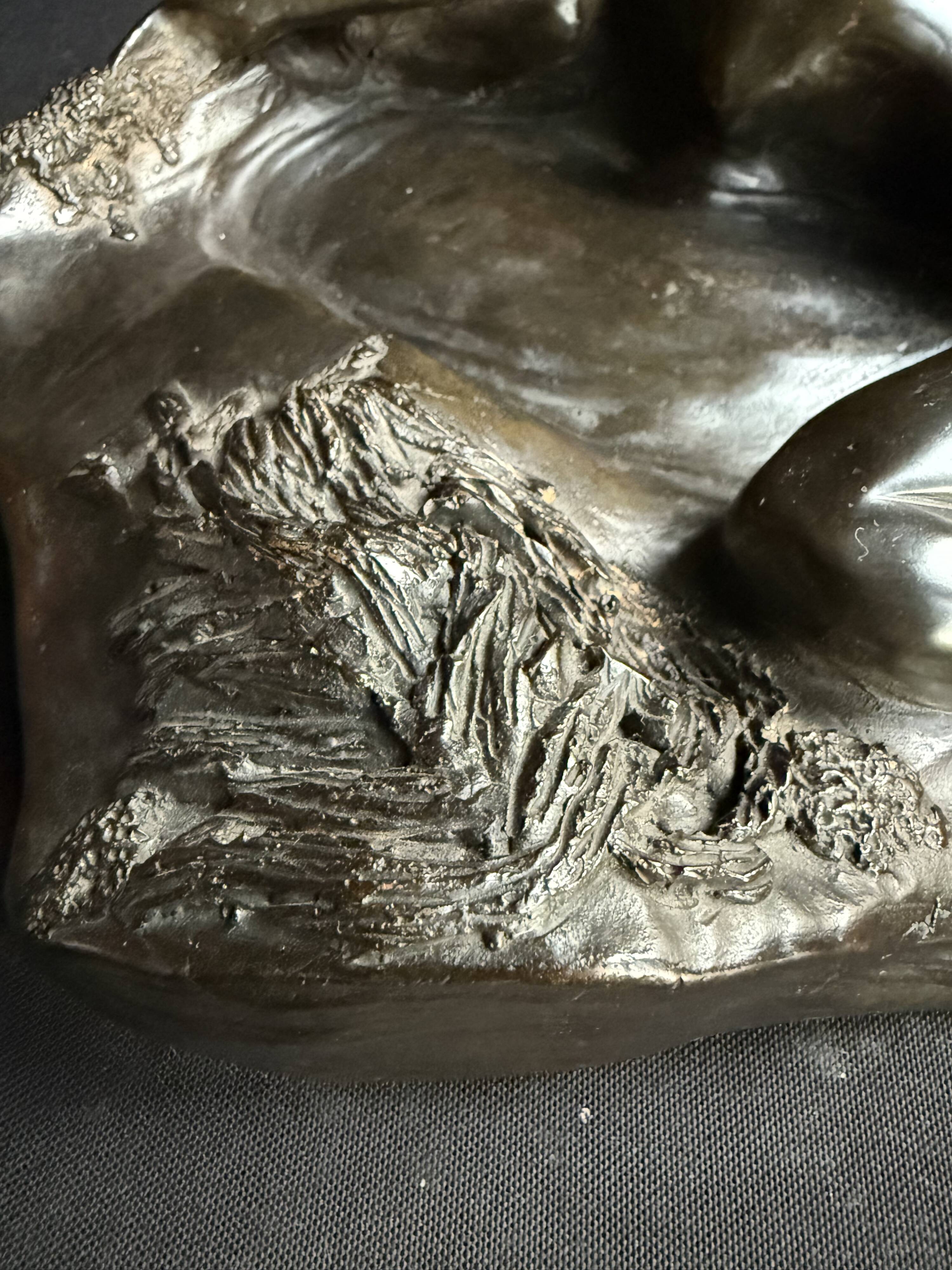 Patinated bronze sculpture – Valérie Fageot – 2007 Bimaris 2/7