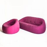 Three-seater sofa and armchair model "Ottoman" by Noé Duchaufour-Lawrance for Cinna / Ligne Roset