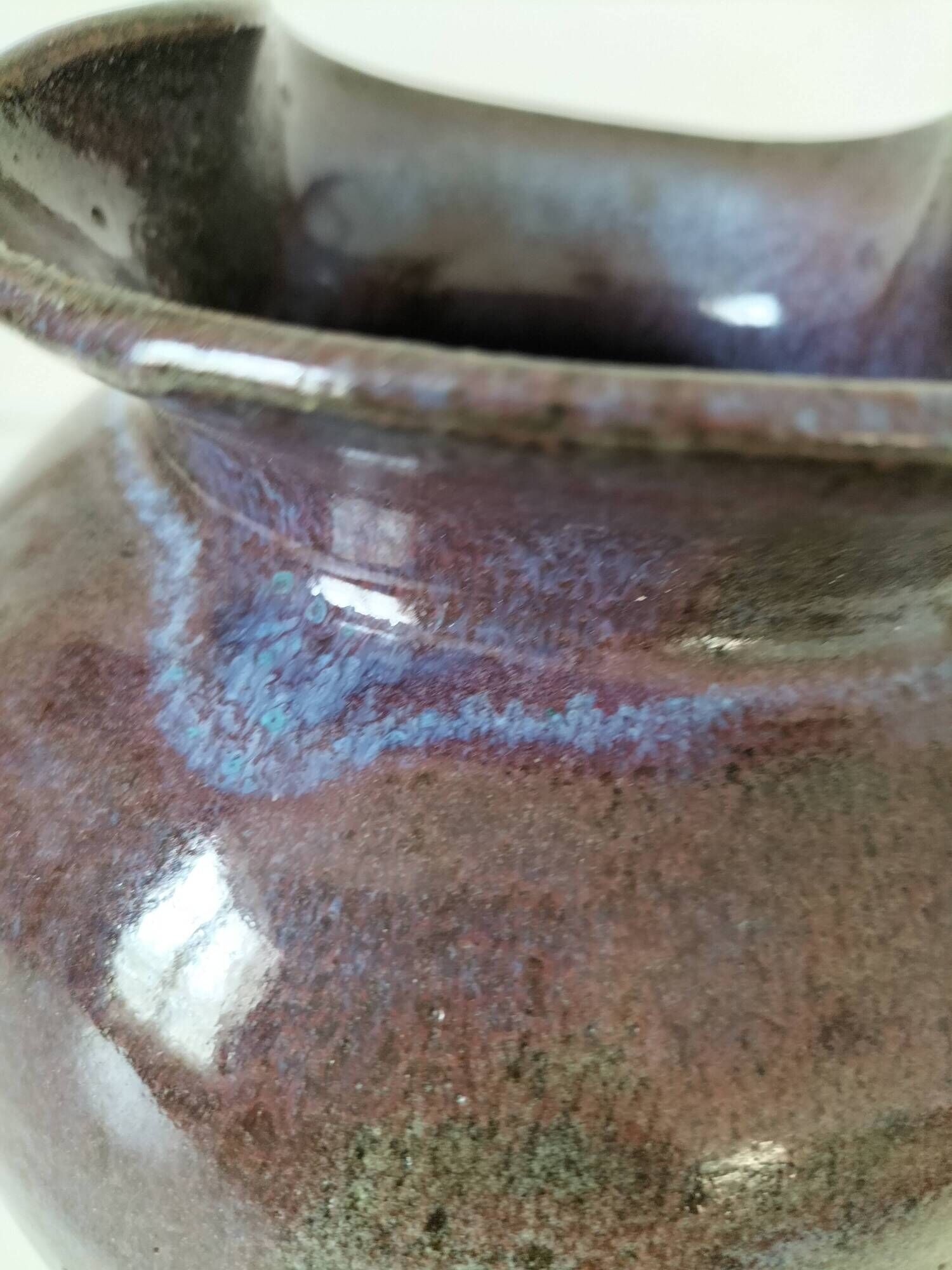 Stoneware vase – Signed JB