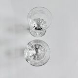 2 crystal Porto glasses by Saint-Louis, Trianon model.