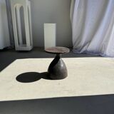 Sexy Neck - Solid wood (monoxyle) brown side table