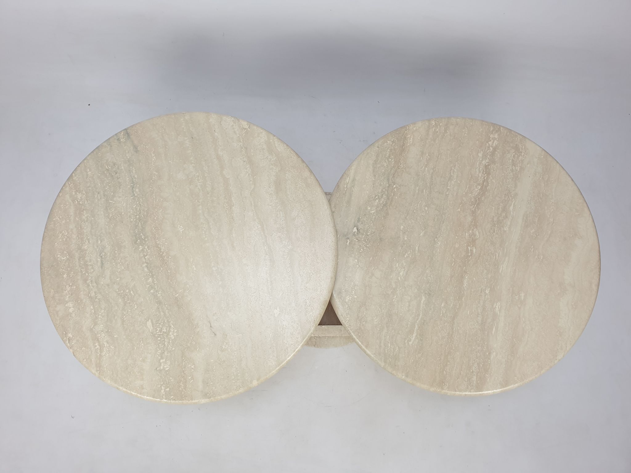Mid-Century Italian Travertine Coffee Table, 1980s